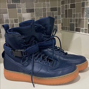 Nike Blue High-Top Sneakers
